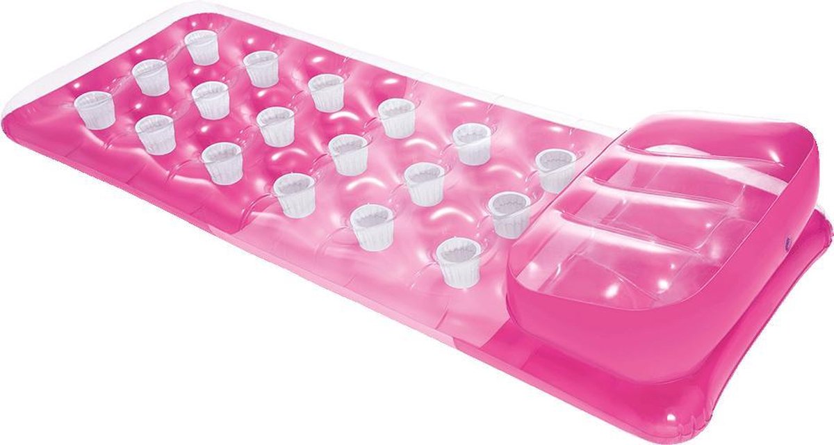 luchtbed lounge matras 188 cm - roze