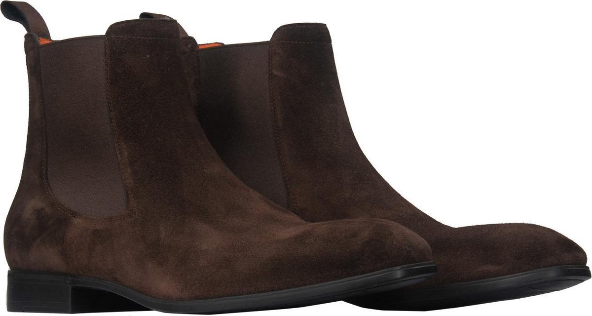 Santoni InstapSchoen Bruin Bruin  - Maat 42 - Heren - Never out of stock Collectie - Suède