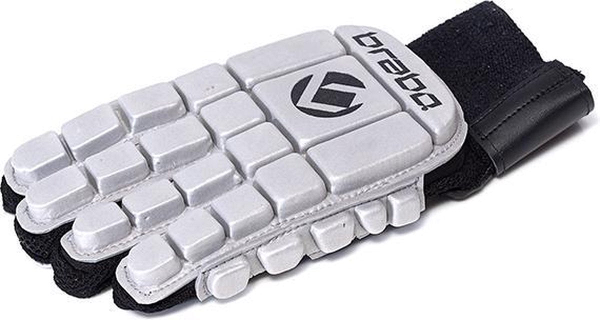 Brabo BP1064 Foam Glove F3 Indoor Jr. - Zaalhockeyhandschoen - Links - Maat XXS - Zilver