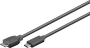 Goobay 67996 USB-kabel 1 m USB 3.2 Gen 1 (3.1 Gen 1) Micro-USB B USB C Zwart