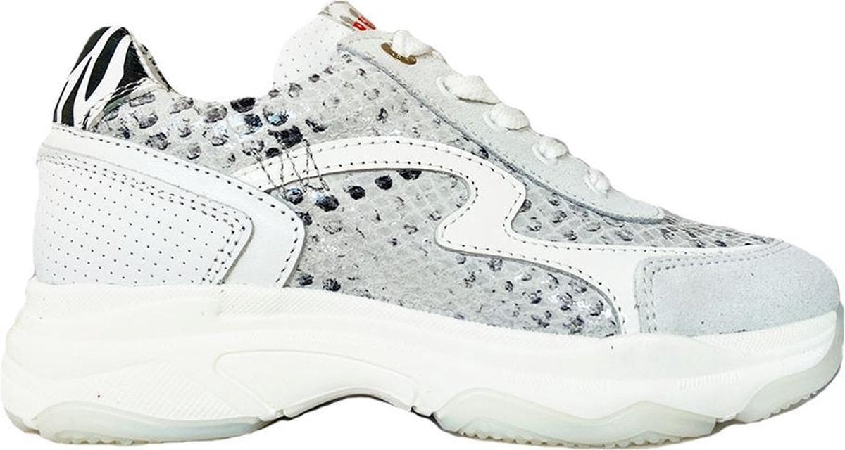 Grijze Red Rag  Sneakers White Nappa Combi