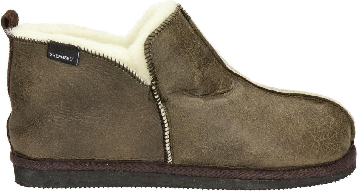 Shepherd Anton Heren Pantoffels - Bruin - Maat 45