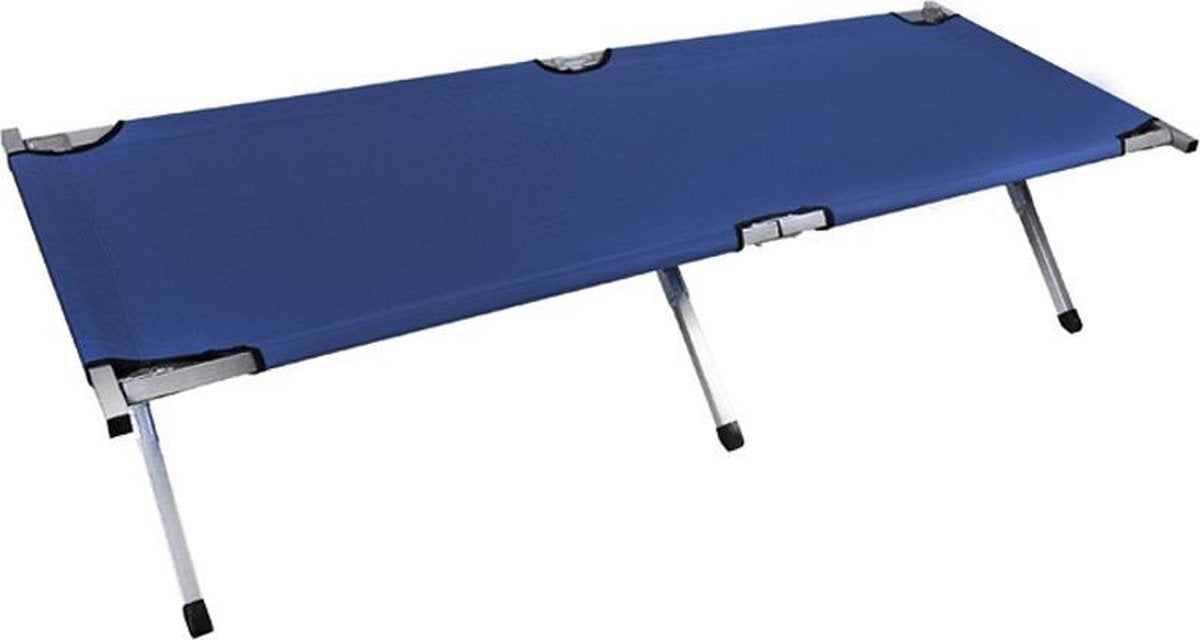 Veldbed Stretcher Bed - Ligbed Kampeerbed - Klapbed Logeerbed Vouwbed - Opvouwbaar Vouwbed - Campingbed Strandbed - Blauw