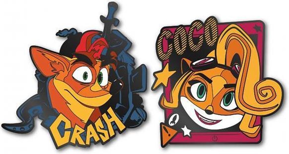 Crash Bandicoot - Pin Kings 1.1 Set of 2 (Crash & Coco)