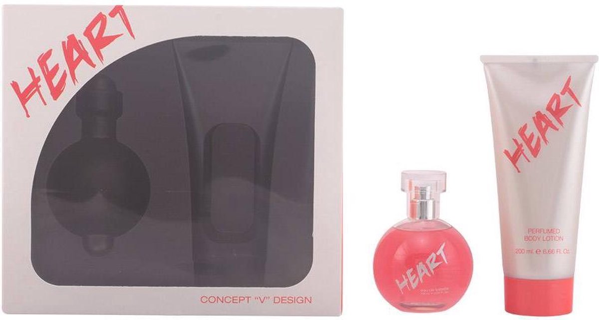 Concept V Design Heart Geschenkset 100 ml EDT + 200 ml Körperlotion