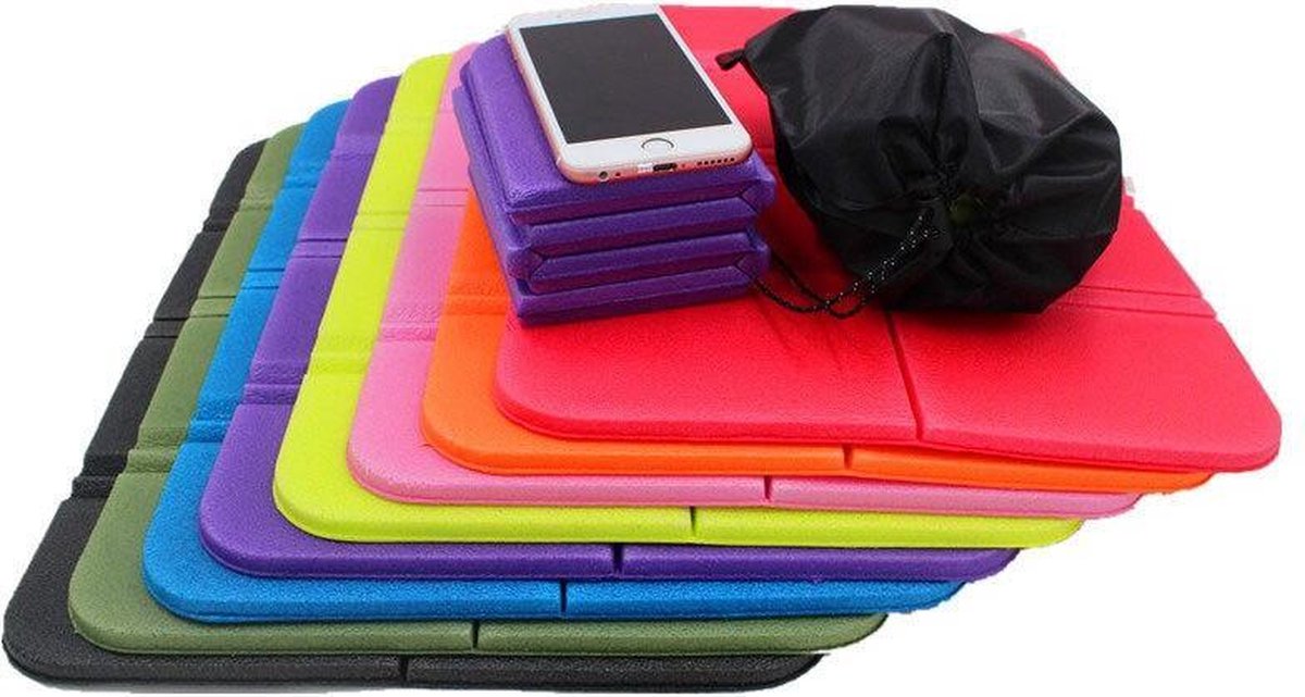 Zitmatje – Wandel zitmatje - Kampeer zitmatje - Opvouwbaar zitmatje – Camping zitmatje – Strand zitmatje – Reis zitmatje - Oranje - Lichtgewicht - Opvouwbaar - Waterdicht - Isolerend