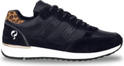 Dames Sneaker Voorschoten - Donkerblauw/Leopard
