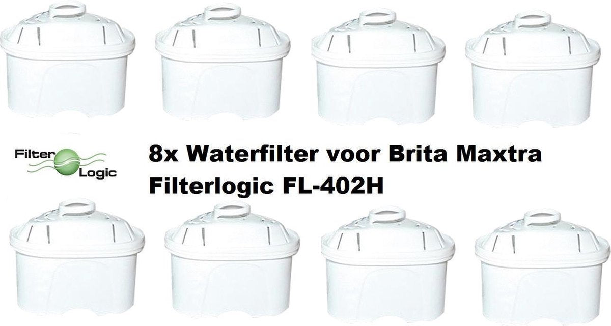 Filter Logic Waterfilters - 8 Pack - Brita Maxtra+ Compatible