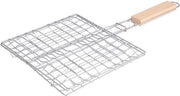 Krumble Hamburger Klem - met houten handgreep - RVS en hout