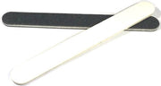 Homeij nagelvijl 2 stuks op schuim 18 cm in etui - karton - wit zwart - pedicure en manicure -