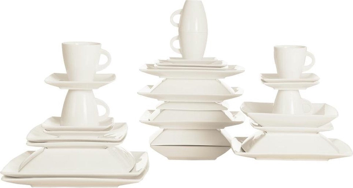 Maxwell & Williams East Meets West Serviesset - 6 personen- 30 Delig - Wit
