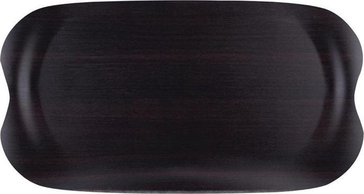 Roltex Wave dienblad donker houtnerf 43x23cm