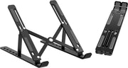 Repus Laptop standaard Zwart |Laptop standaard |Laptop Stand |Tablet Houder |Verstelbaar & Universeel |  GRATIS Webcam Cover |