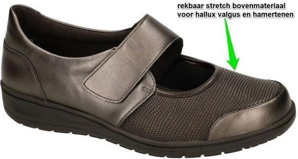 Solidus -Dames -  bruin donker - ballerina's & mocassins - maat 38½
