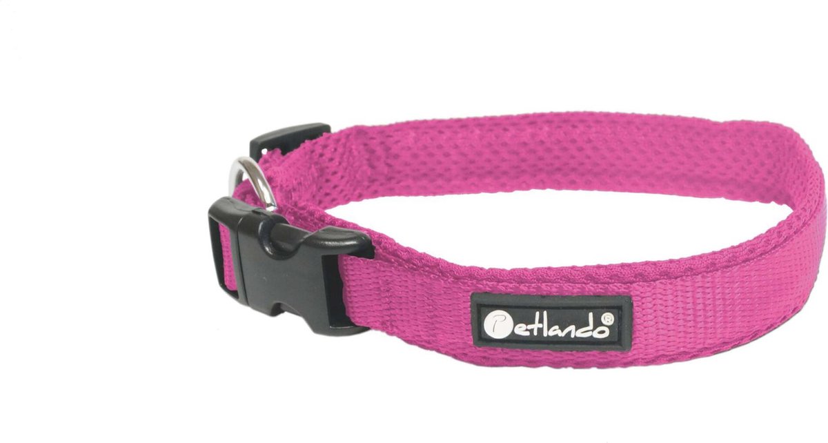 Hondenhalsband Petlando Mesh Collar L Fuchsia 50-55cm