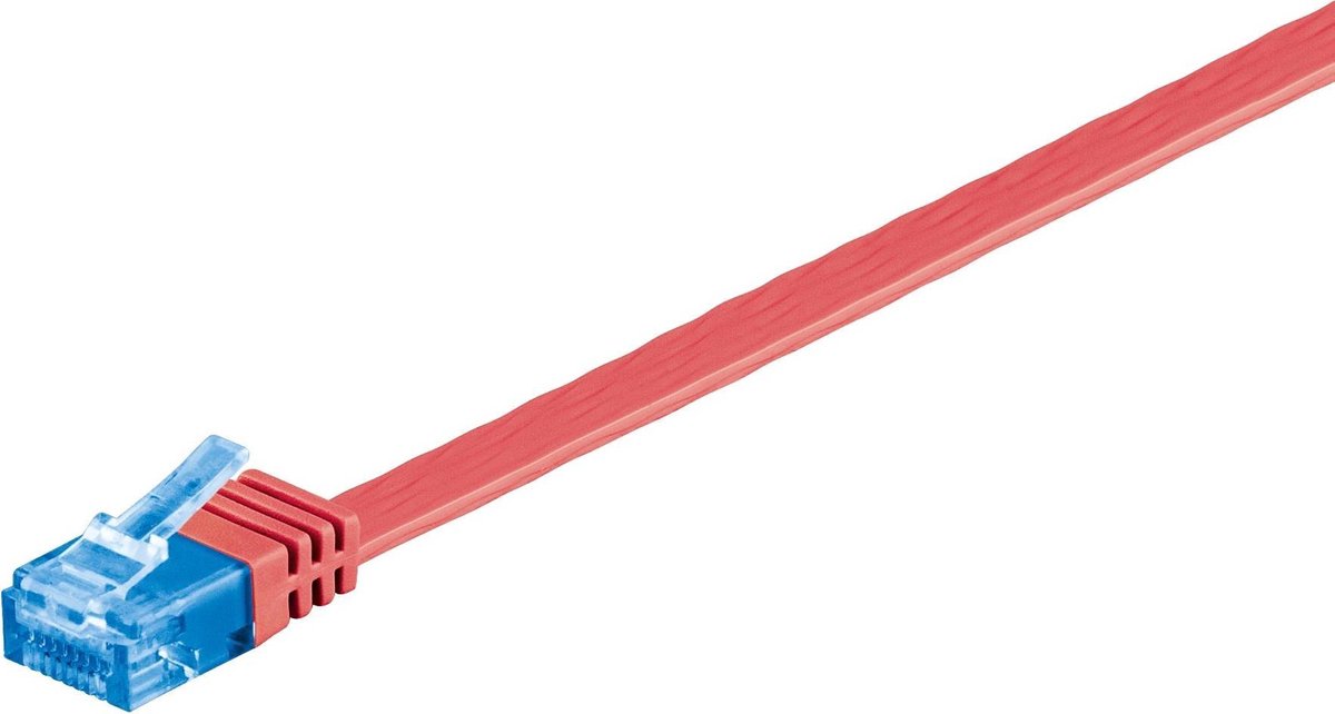 Wentronic CAT6A Netwerkkabel - RJ45 - Rood - 5 m