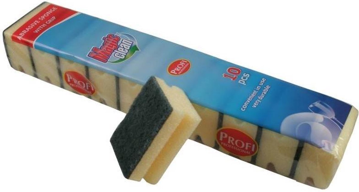 Schuurspons Met Grip (10 stuks)