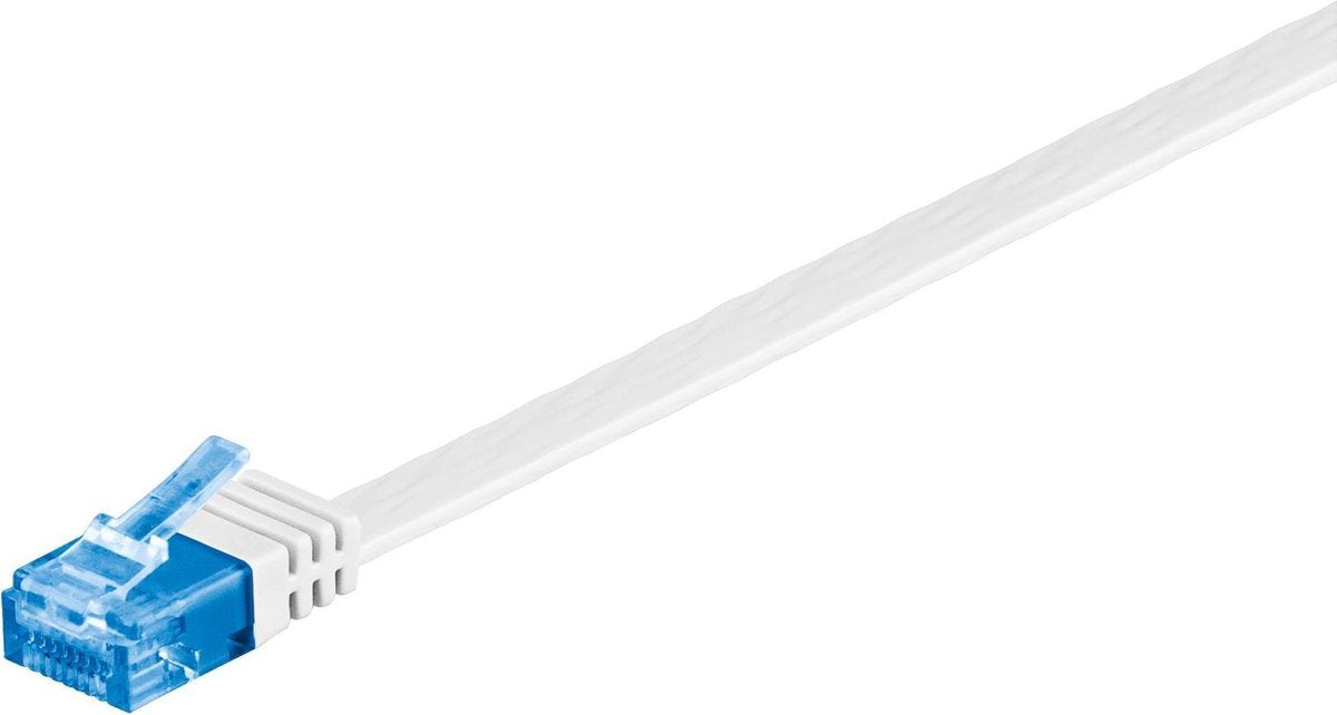 Wentronic CAT6A Netwerkkabel - RJ45 - Wit - 1 m