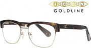 Icon Eyewear RCD804 Clubmaster Goldline Leesbril +1.00 - Tortoise