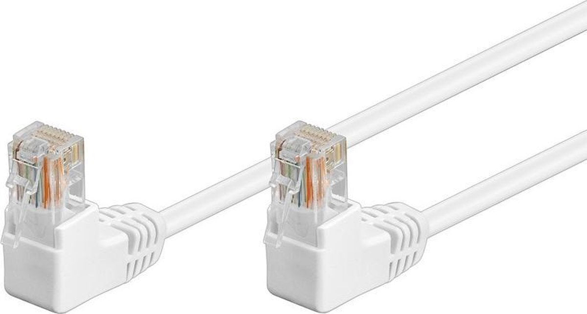 CAT5E Netwerkkabel - RJ45 - wit - 0.5 m