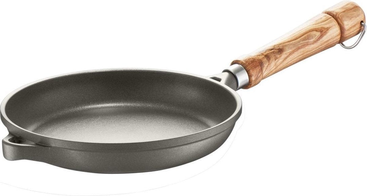 Berndes Koekenpan - Bonanza - Essenhouten Steel - 20 cm - Grijs