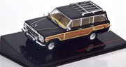 Jeep Grand Wagoneer 4WD 1989 Zwart / Bruin 1-43 Ixo Models