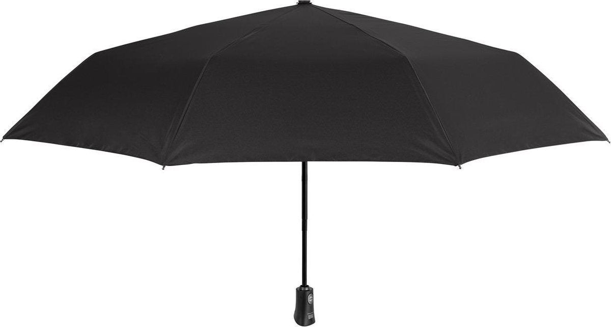 Perletti Mini-paraplu Heren Auto. 104 Cm Microfiber Zwart