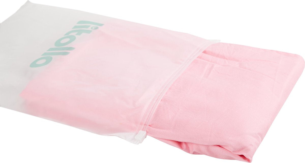 Litollo® Zwangerschapskussen hoes XXL 280cm - Ventilerend katoen - Roze