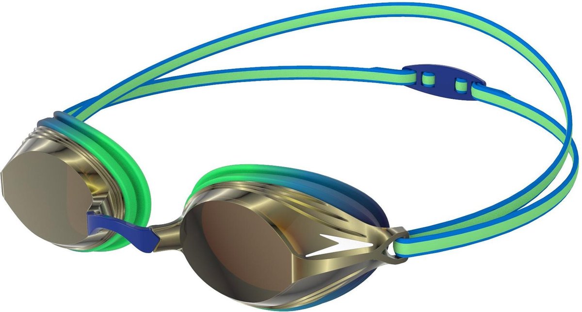 Speedo - Vengeance Mirror Junior Blauw Groen Zilver