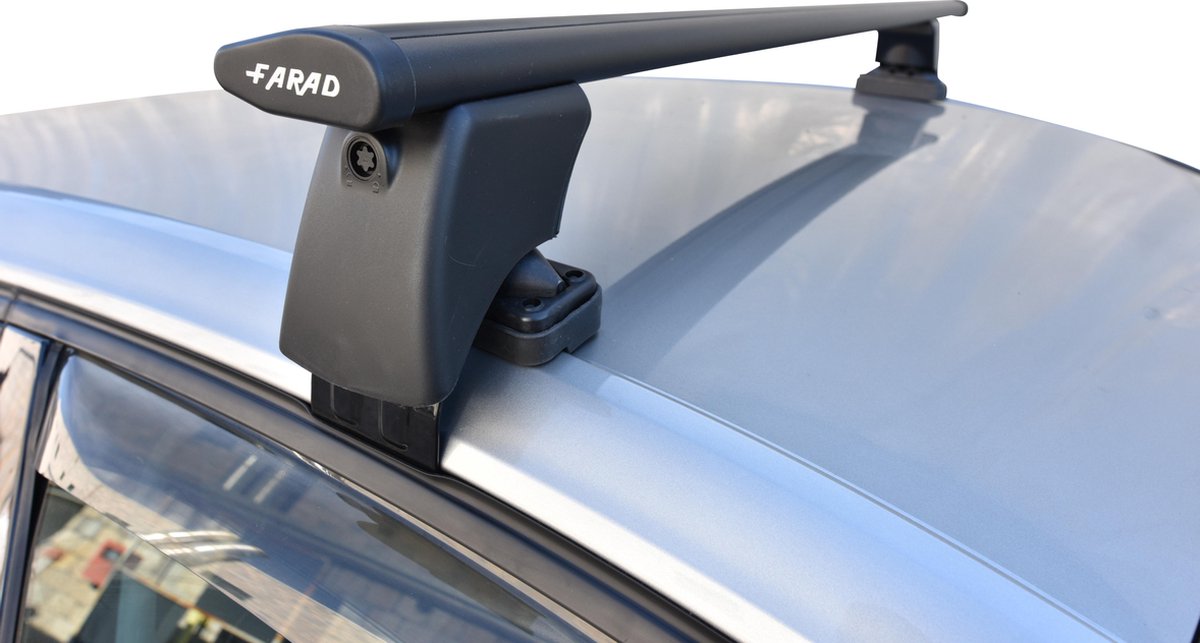 Farad Dakdragers - Citroen C4 vanaf 2010 - Glad dak - 100kg Laadvermogen - Aluminium -Wingbar - Zwart