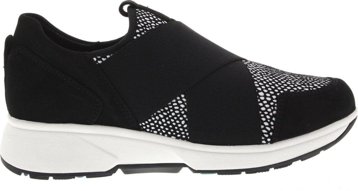 Dames Instappers & Ballerina's Xsensible 30211.2.023 Lido Black/white Zwart - Maat 39