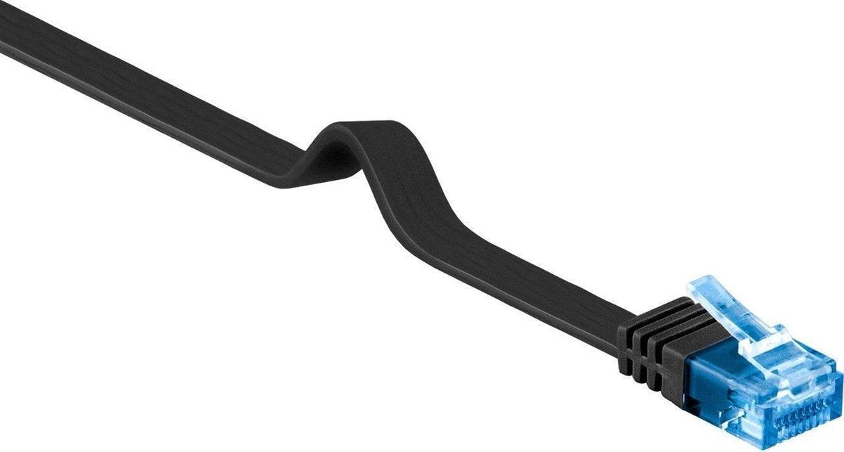 Wentronic CAT6A Netwerkkabel - RJ45 - Zwart - 5 m
