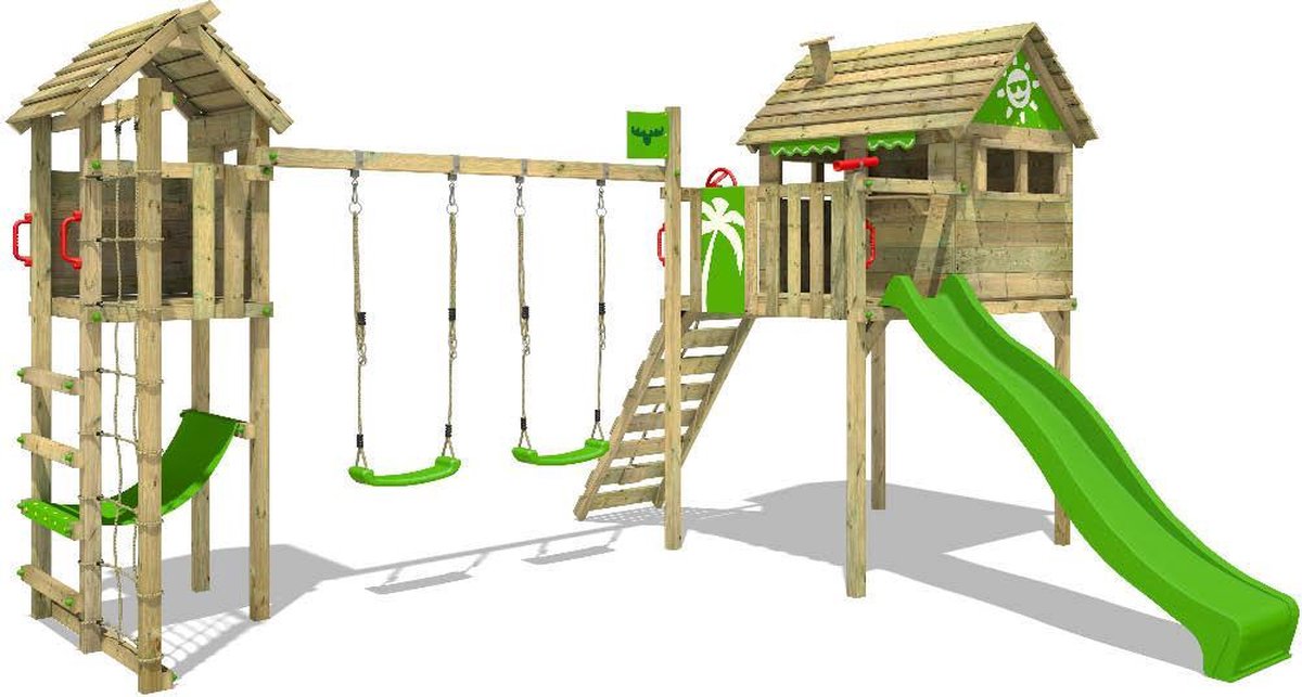 FATMOOSE Speeltoestel voor tuin FunFactory met schommel
