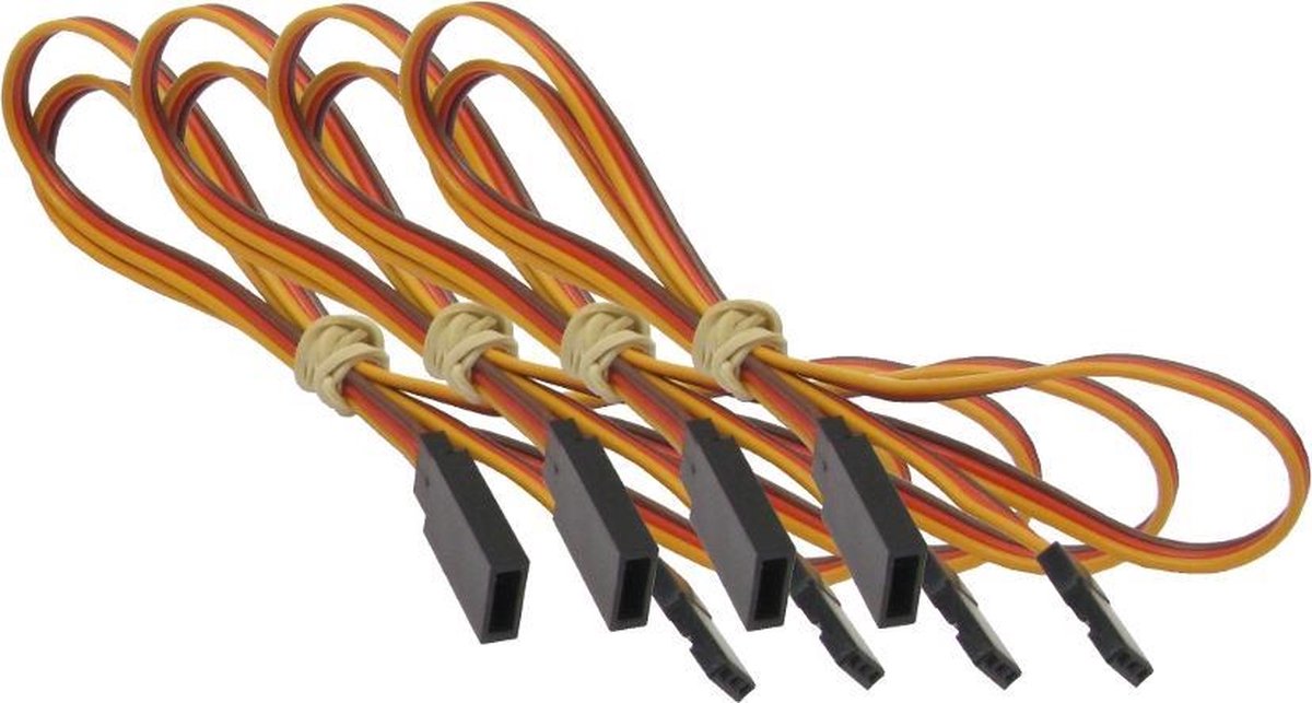 Servo verlengkabels 50cm (4 stuks)