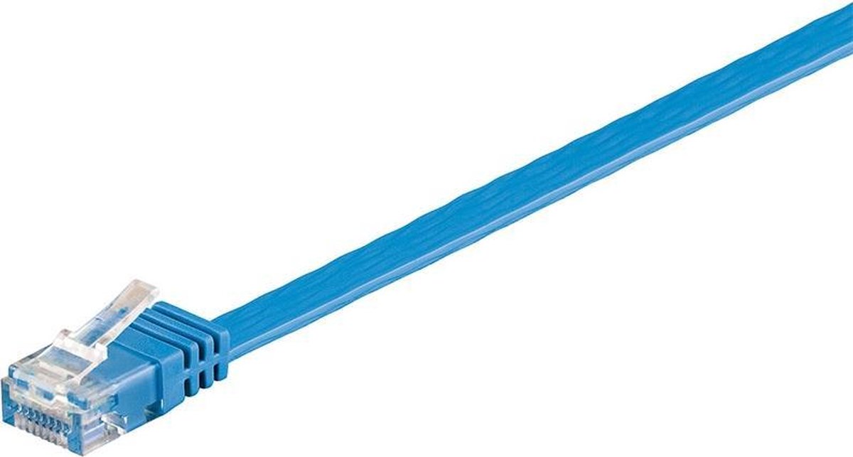 Wentronic CAT6 Netwerkkabel - RJ45 - Blauw - 1 m