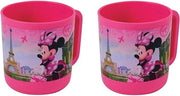 4x stuks kunststof Minnie Mouse Eiffeltoren bekers 350 ml voor kinderen - Kunststof drinkbekers voor kinderen