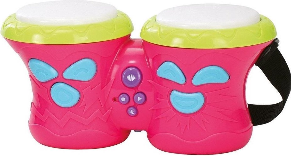 Bino Drumstel Bongo Junior 28 X 14 Cm Blauw