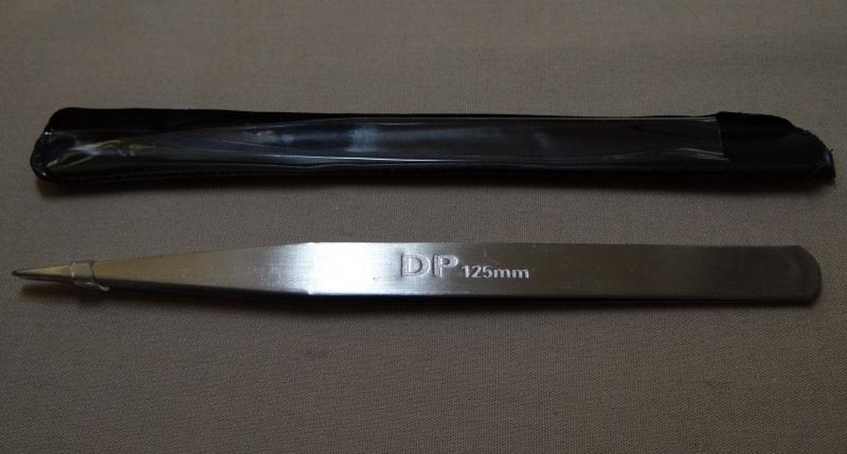 Pincet RVS 12.5CM recht