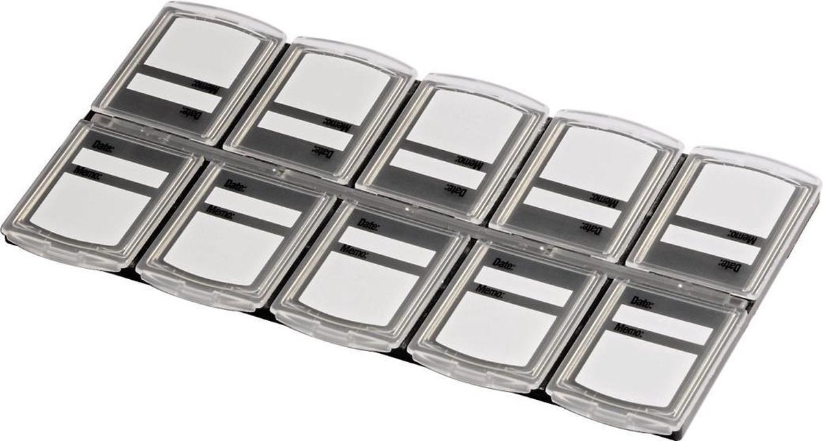 Hama 00095985 Geheugenkaart-organizer SD-kaart Zwart