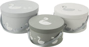 J-Line Set Van 3 Dozen Zwaan Papier Wit/Grijs