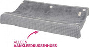 Koeka Aankleedkussenhoes wafel Amsterdam - steel grey 45x73cm
