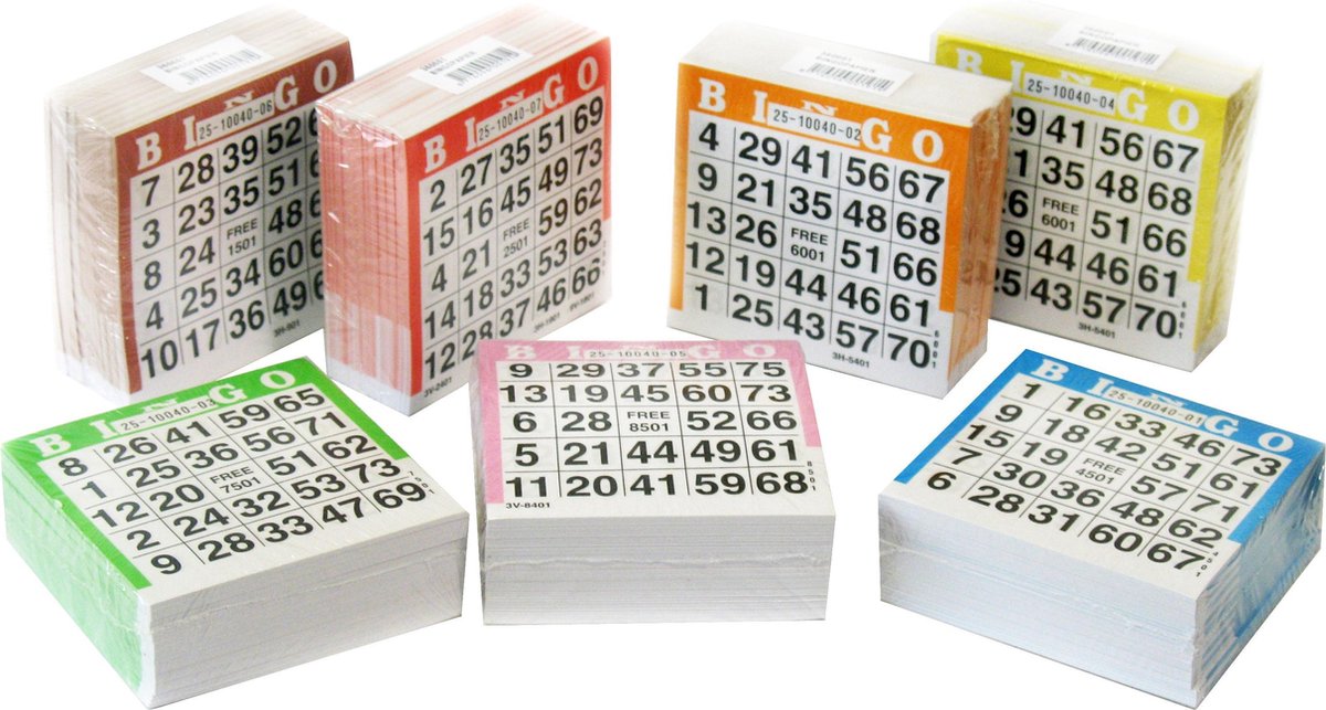 Longfield Games Bingokaarten 500 Stuks