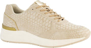 Graceland Dames Beige sneaker slangenprint - Maat 41
