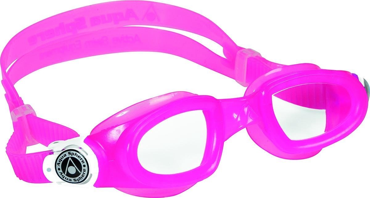 Aqua Sphere Moby Kid - Zwembril - Clear Lens - Roze/Wit