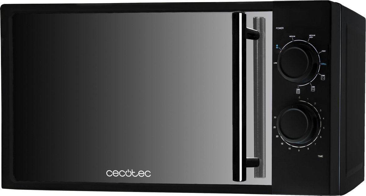 Cecotec combimagnetron met grill - Vrijstaand - Hetelucht -  Zwart