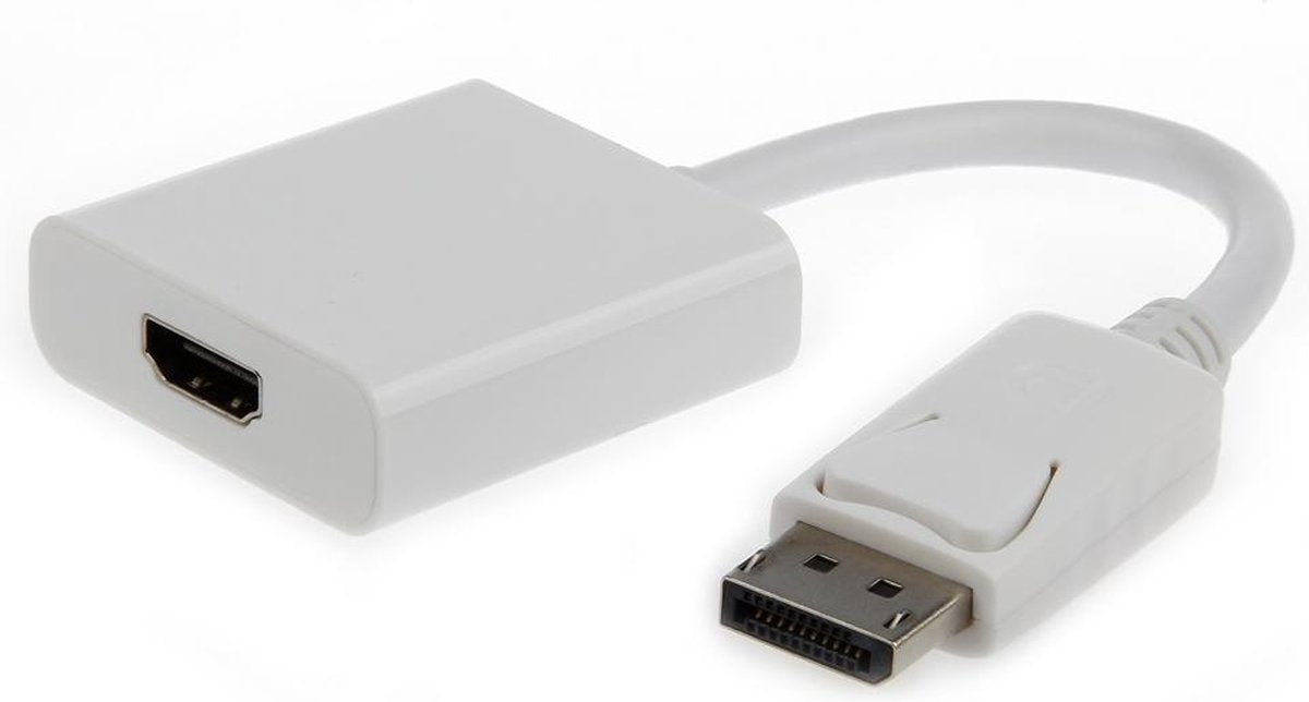 Coretek DisplayPort 1.1 naar HDMI 1.3 adapter (Full HD 1080p) / wit - 0