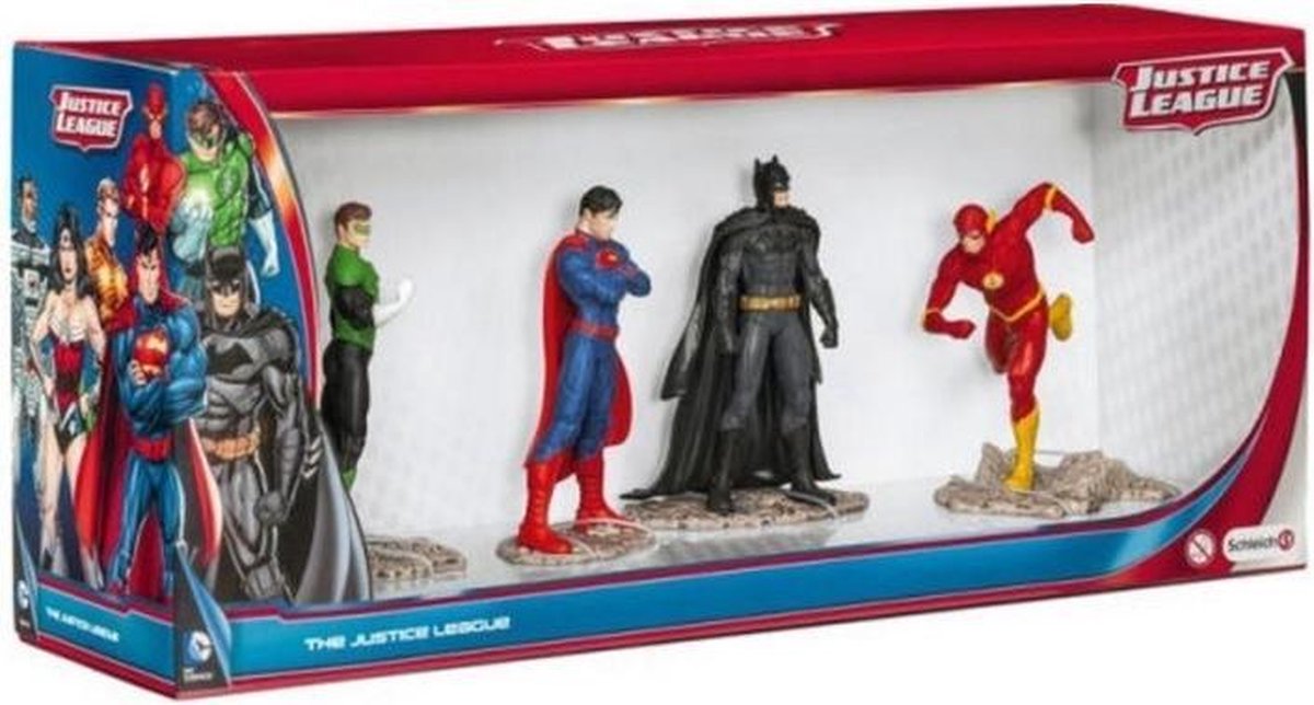 The Justice Leaugue set met batman en superman Schleich