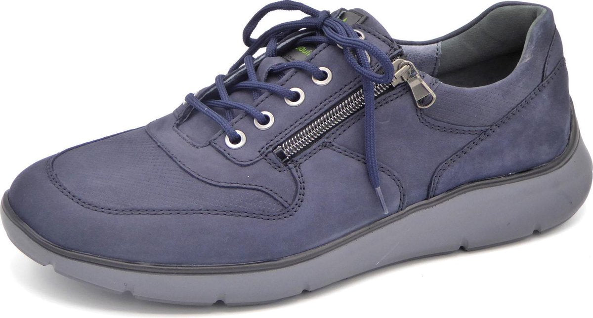 Waldläufer Heren Veterschoen 953012-218 Marineblauw - Harris wijdte H - Maat 8½