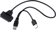 USB 2.0 Naar Sata Seriële ATA 15 + 7 22P - Harde Schijf Adapterkabel voor 2
