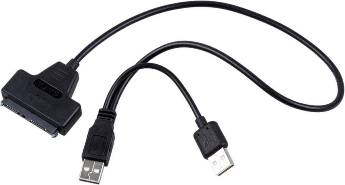 USB 2.0 Naar Sata Seriële ATA 15 + 7 22P - Harde Schijf Adapterkabel voor 2